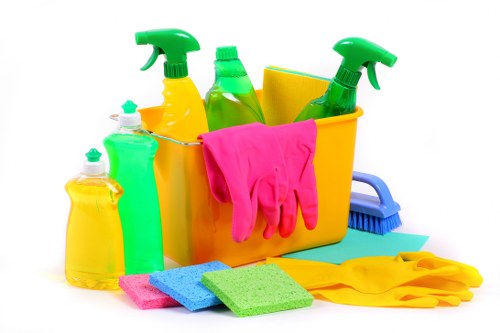 Safety-focused carpet cleaning in a property interior